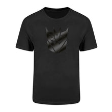 Load image into Gallery viewer, Transformers Decepticon Foil Logo Black Crew Neck T-Shirt