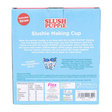 Load image into Gallery viewer, Slush Puppie Zero Sugar Blue Raspberry Slushie Making Cup and Syrup Gift Set