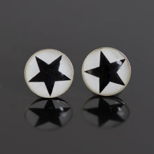 Load image into Gallery viewer, 10mm Sterling Silver Star Design Stud Earrings