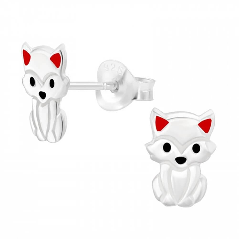 Petite Sterling Silver Cat Stud Earrings