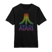 Load image into Gallery viewer, Atari Coloured Logo Black Crew Neck T-Shirt