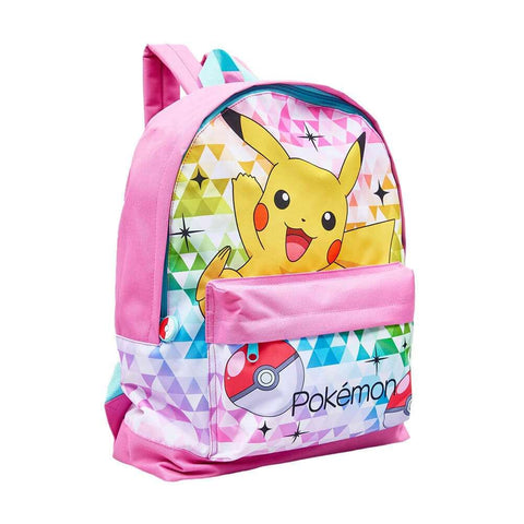 Children's Pokemon Pikachu Character Pink Backpack