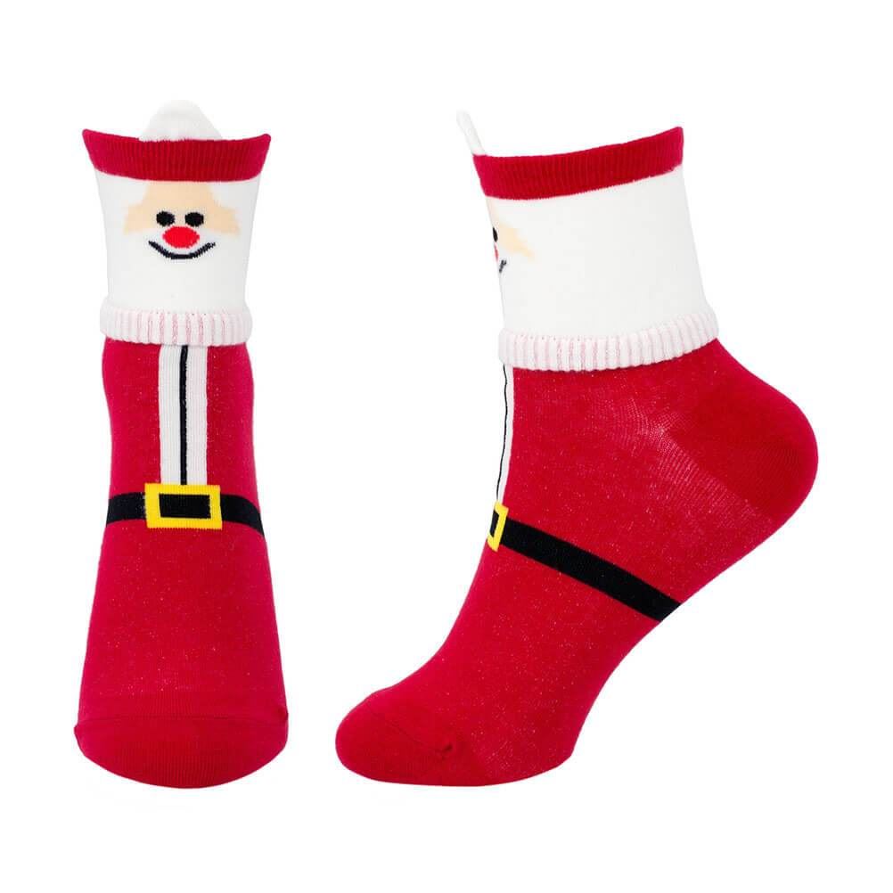 Women's Santa Claus Christmas Crew Socks