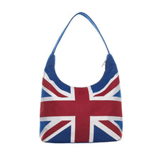 Load image into Gallery viewer, Signare Union Jack Tapestry Hobo Bag
