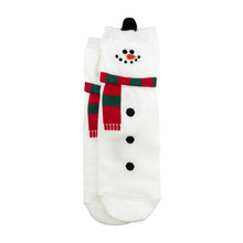 Load image into Gallery viewer, Women&#39;s Snowman Christmas Crew Socks