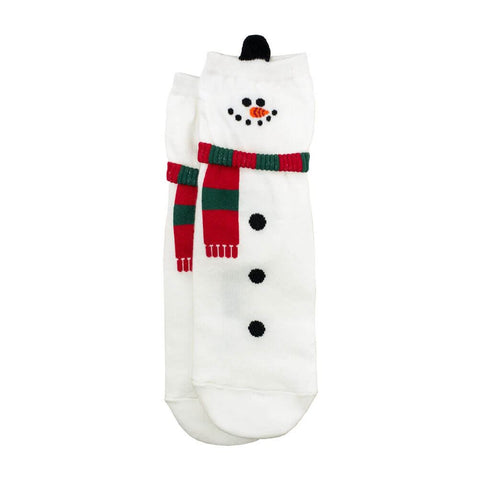 Women's Snowman Christmas Crew Socks