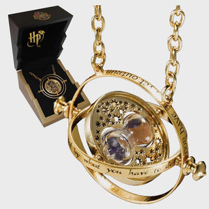 Hermione Granger's Gold Plated Sterling Silver Time Turner with Display Case