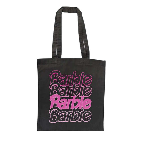 Barbie Logo Black Tote Bag
