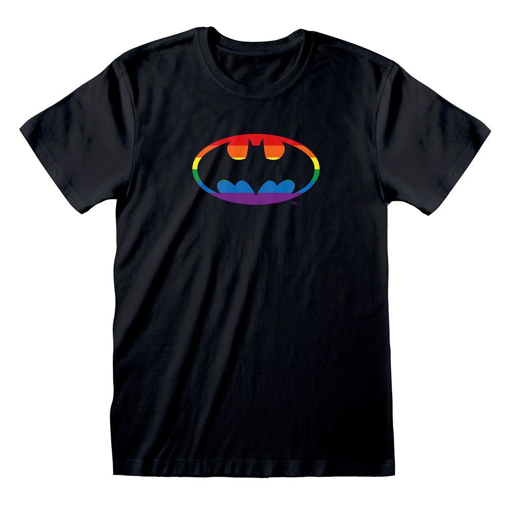 DC Comics Batman Rainbow Logo Crew Neck T-Shirt