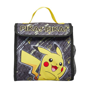 Pokemon Pikachu 'Pika! Pika!' Black Lunch Bag