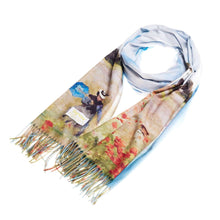 Load image into Gallery viewer, Signare Claude Monet Poppy Field Art Pashmina