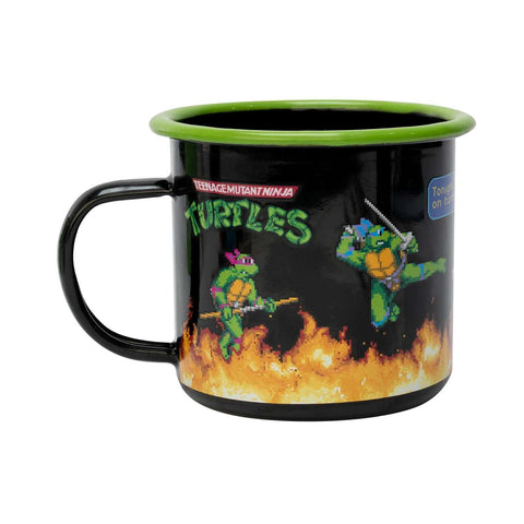 Teenage Mutant Ninja Turtles Enamel Mug and Keyring