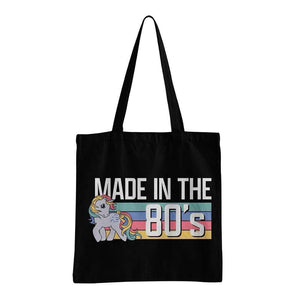 My Little Pony Made in the 80's Black Tote Bag