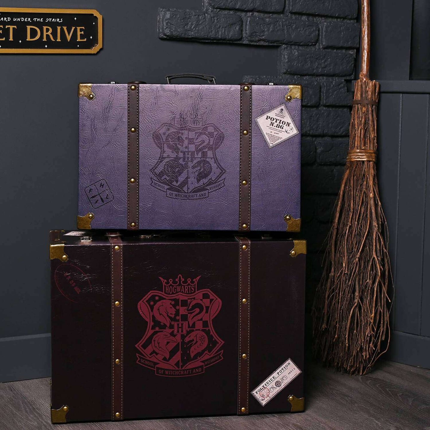 Harry Potter Alumni Hogwarts Suitcases (Set of 2)