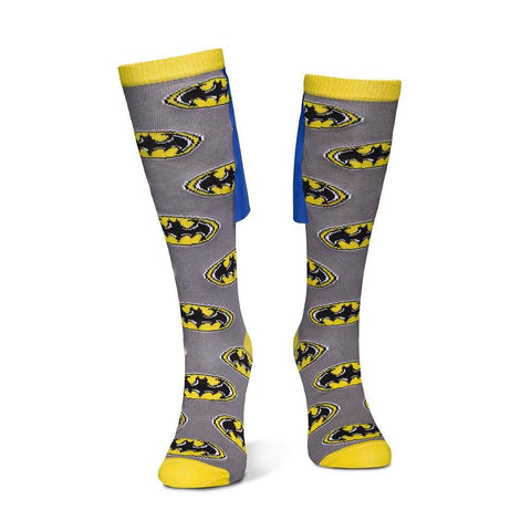 Women's DC Comics Batman Logo Knee High Socks with Cape