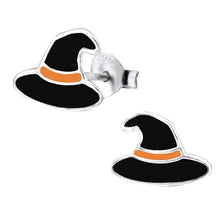 Load image into Gallery viewer, Witch Hat Sterling Silver Stud Earrings
