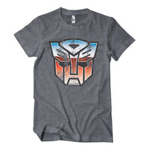 Load image into Gallery viewer, Transformers Autobot Distressed Shield Grey T-Shirt