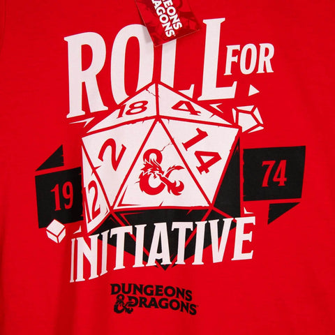 Women's Dungeons and Dragons Roll For Initiative Red T-Shirt