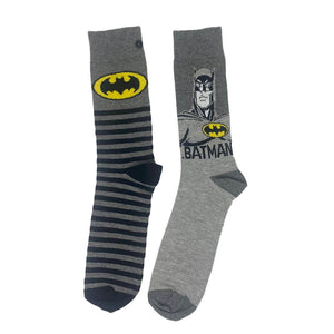 DC Comics Batman Grey Crew Socks (2 Pairs)