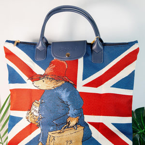 Signare Paddington Bear Union Jack Tapestry Foldaway Bag