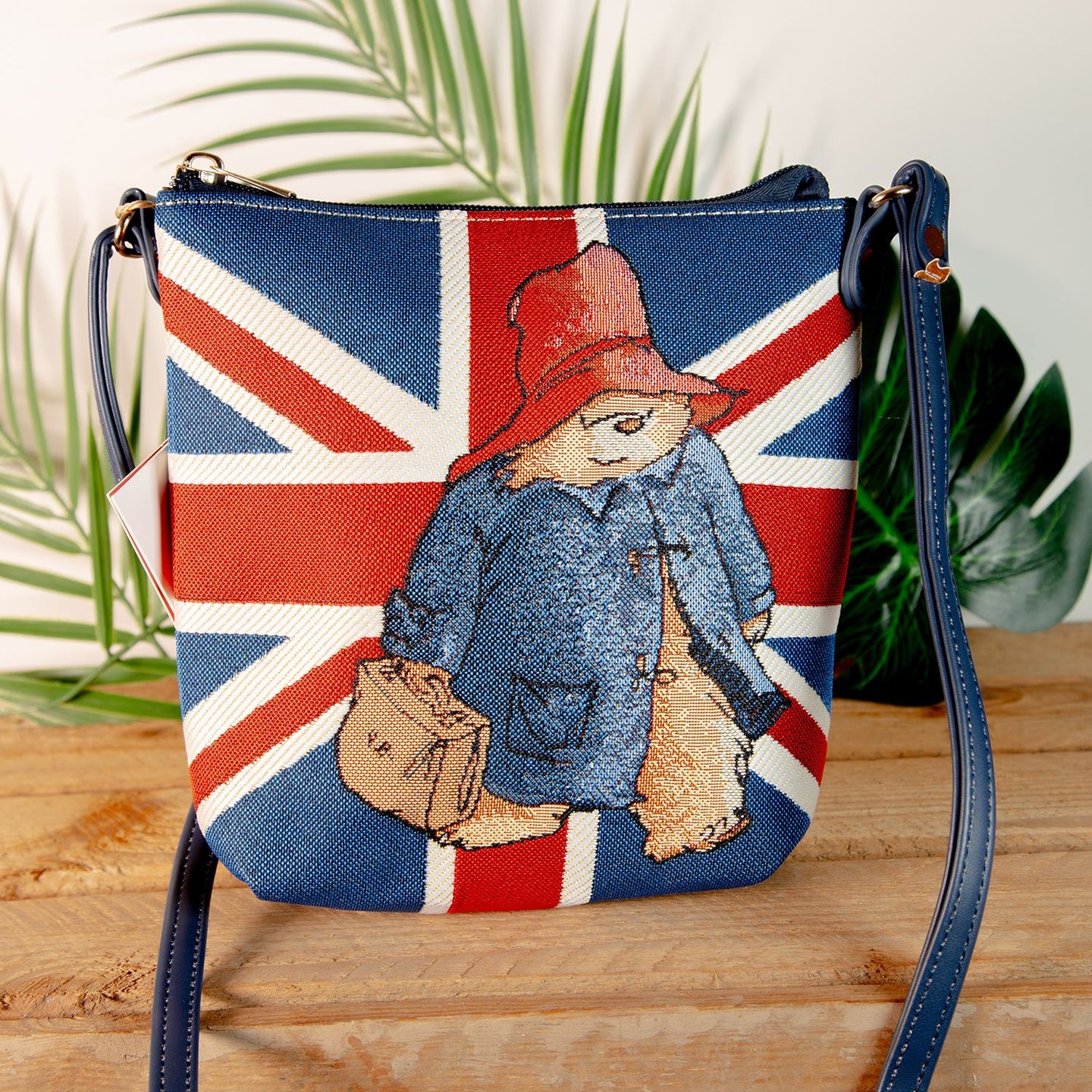 Signare Paddington Bear Union Jack Tapestry Sling Bag
