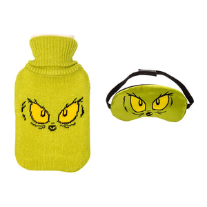 The Grinch Hot Water Bottle and Sleep Mask Set