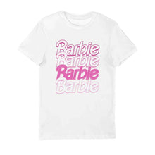 Load image into Gallery viewer, Barbie Logo White Crew Neck T-Shirt