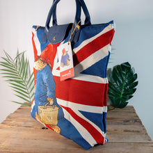 Load image into Gallery viewer, Signare Paddington Bear Union Jack Tapestry Foldaway Bag