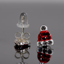 Load image into Gallery viewer, Christmas Sterling Silver Crystal Earring Set