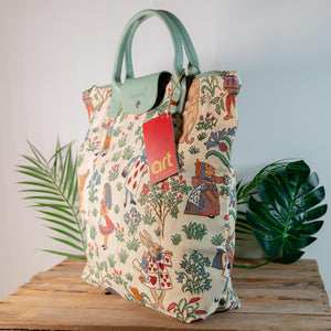 Signare Alice in Wonderland Tapestry Foldaway Bag
