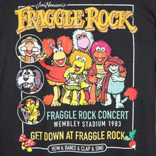 Load image into Gallery viewer, Fraggle Rock Concert Distressed Black Crew Neck T-Shirt