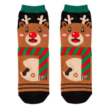 Load image into Gallery viewer, Women&#39;s Cute Christmas Reindeer Crew Socks