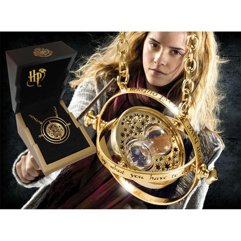 Hermione Granger's Gold Plated Sterling Silver Time Turner with Display Case