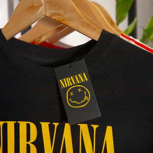 Nirvana Happy Face 'Flower Sniffin' Crew Neck T-Shirt