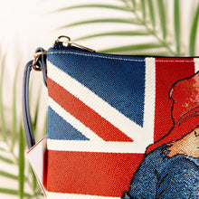 Load image into Gallery viewer, Signare Paddington Bear Union Jack Tapestry Sling Bag