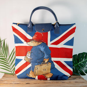 Signare Paddington Bear Union Jack Tapestry Foldaway Bag