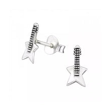 Load image into Gallery viewer, Star Guitar Sterling Silver Stud Earrings