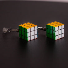 Load image into Gallery viewer, Puzzle Cube Drop Earrings