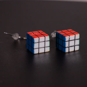 Puzzle Cube Drop Earrings