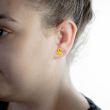 Load image into Gallery viewer, Rubber Duck Sterling Silver Stud Earrings