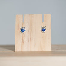 Load image into Gallery viewer, Sterling Silver and Crystal Owl Stud Earrings