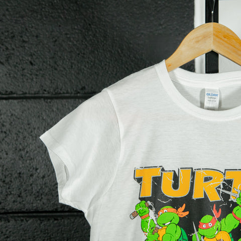 Women's TMNT Turtle Power! White T-Shirt