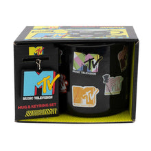Load image into Gallery viewer, MTV Logo Enamel Mug and Keyring