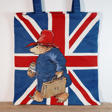 Load image into Gallery viewer, Signare Paddington Bear Union Jack Tapestry Tote Bag