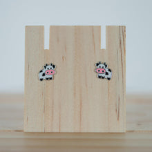 Load image into Gallery viewer, Cow Sterling Silver Stud Earrings