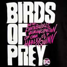 Load image into Gallery viewer, DC Comics Birds of Prey Logo Black T-Shirt