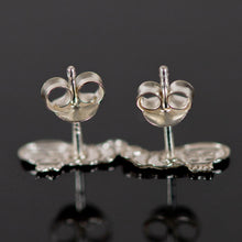 Load image into Gallery viewer, Sterling Silver Caterpillar Stud Earrings