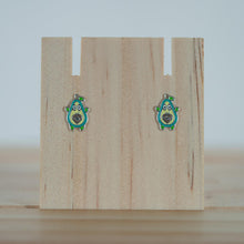 Load image into Gallery viewer, Avocado Sterling Silver Stud Earrings