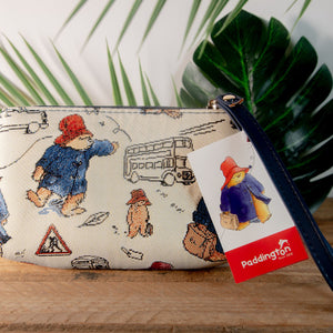 Paddington Bear Tapestry Wristlet Bag