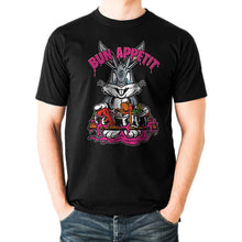Load image into Gallery viewer, Looney Tunes Bugs Bun Appetit Black T-Shirt